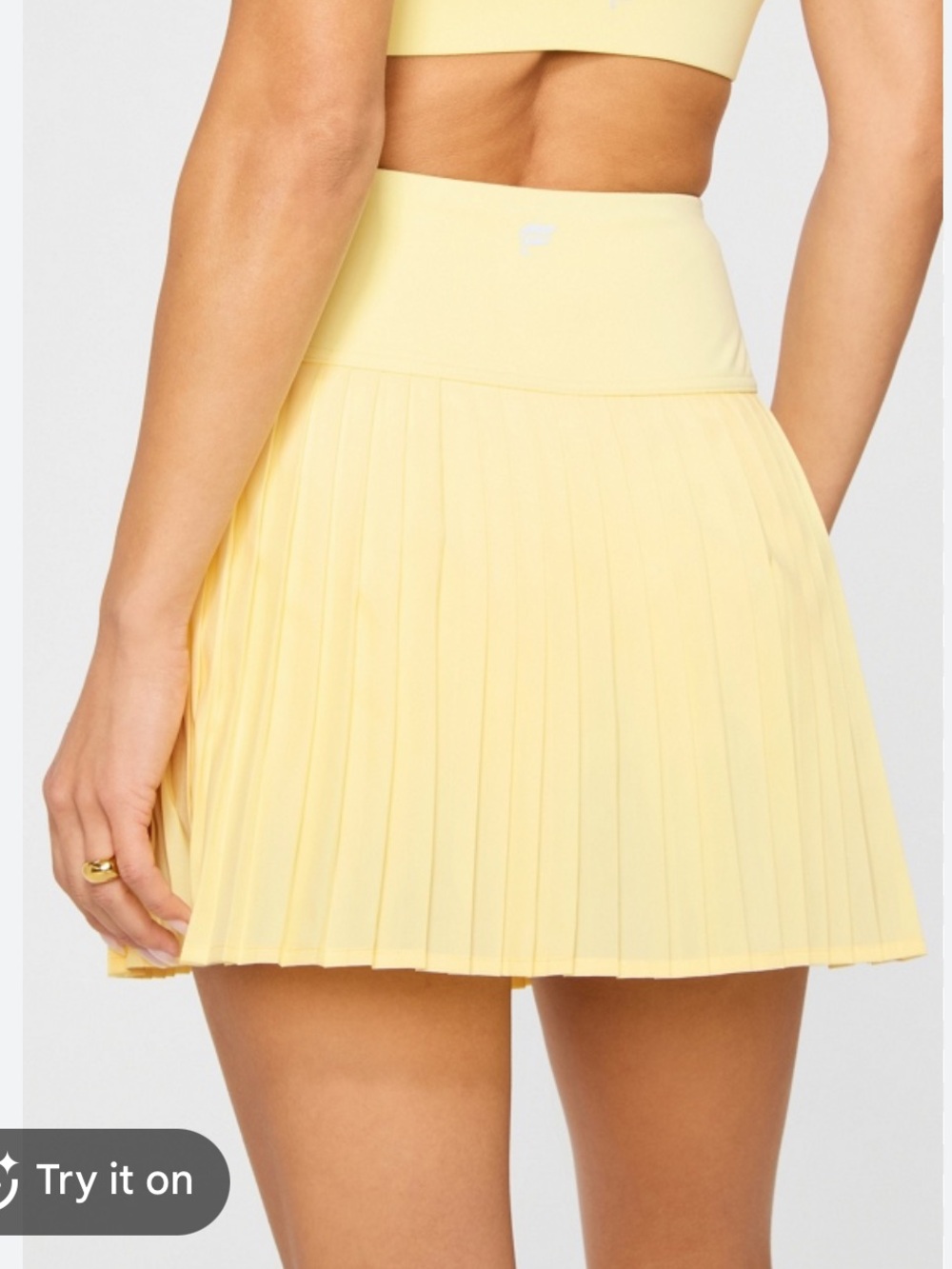 NWT Fabletics Hot Shot Pleated Skort Butter